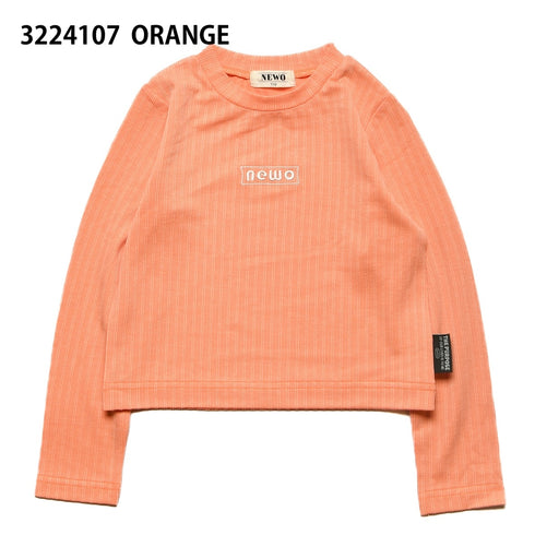 【S/M】★NEWO/ネオ★刺繍コンパクトTシャツ(3224107w)